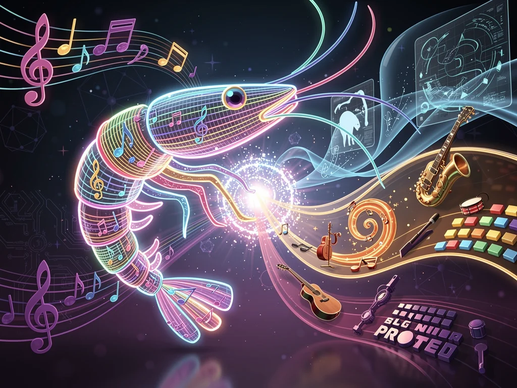 Happy Shrimp: One-Line AI Music Studio by Alibaba